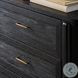 Tolle Drifted Matte Black Veneer 6 Drawer Dresser