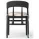 Buxton Black Oak Performance Fabric Dining Chair