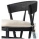Buxton Black Oak Performance Fabric Dining Chair