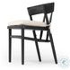 Buxton Black Oak Performance Fabric Dining Chair