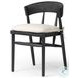 Buxton Black Oak Performance Fabric Dining Chair