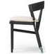 Buxton Black Oak Performance Fabric Dining Chair