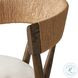 Buxton Drifted Oak Performance Fabric Bar Stool
