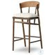 Buxton Drifted Oak Performance Fabric Bar Stool