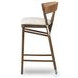 Buxton Drifted Oak Performance Fabric Bar Stool