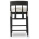 Buxton Black Oak Performance Fabric Counter Height Stool