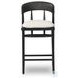 Buxton Black Oak Performance Fabric Counter Height Stool