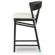 Buxton Black Oak Performance Fabric Counter Height Stool