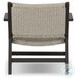 Delano Ivory Rope Outdoor Metal Chair