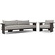 Tahana Casa Grey Performance Fabric Upholstered Outdoor Metal Living Room Set