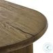 Paden Worn Oak 65" Oval Desk