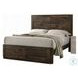 Elettra Rustic Walnut Eastern King Panel Bed