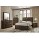Elettra Rustic Walnut Queen Panel Bed