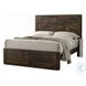 Elettra Rustic Walnut Queen Panel Bed