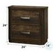 Elettra Rustic Walnut 2 Drawer Nightstand