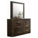 Elettra Rustic Walnut Rectangular Dresser Mirror