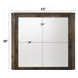 Elettra Rustic Walnut Rectangular Dresser Mirror