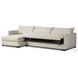 Wickham Alameda Snow Performance Fabric 2 Piece LAF Storage Chaise Sleeper Sectional