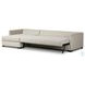 Wickham Alameda Snow Performance Fabric 2 Piece LAF Storage Chaise Sleeper Sectional
