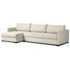 Wickham Alameda Snow Performance Fabric 2 Piece LAF Storage Chaise Sleeper Sectional
