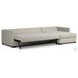 Wickham Alameda Snow Performance Fabric 2 Piece RAF Storage Chaise Sleeper Sectional