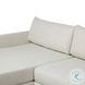 Wickham Alameda Snow Performance Fabric 2 Piece LAF Sleeper Sectional Chaise