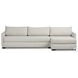 Wickham Alameda Snow Performance Fabric 2 Piece RAF Sleeper Sectional