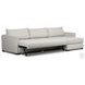 Wickham Alameda Snow Performance Fabric 2 Piece RAF Sleeper Sectional