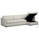 Wickham Alameda Snow Performance Fabric 2 Piece RAF Storage Sectional