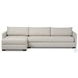 Wickham Alameda Snow Performance Fabric 2 Piece LAF Storage Sectional