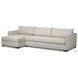 Wickham Alameda Snow Performance Fabric 2 Piece LAF Storage Sectional