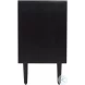 Trent Black 42" Woven Front Accent Cabinet