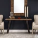Freddy Weathered Oak and Aged Black Console Table