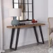 Freddy Weathered Oak and Aged Black Console Table