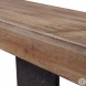 Freddy Weathered Oak and Aged Black Console Table