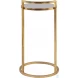 Cailin Bright Gold Leaf Accent Table