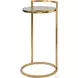 Cailin Bright Gold Leaf Accent Table