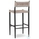 Lomas Textured Dune Outdoor Metal Bar Stool