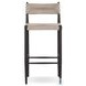 Lomas Textured Dune Outdoor Metal Bar Stool