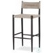 Lomas Textured Dune Outdoor Metal Bar Stool