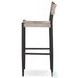 Lomas Textured Dune Outdoor Metal Bar Stool