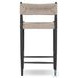 Lomas Textured Dune Outdoor Metal Counter Height Stool