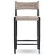 Lomas Textured Dune Outdoor Metal Counter Height Stool