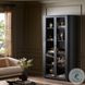 Pilar Charcoal Oak Veneer 2 Glass Door Cabinet