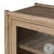 Glenview Weathered Oak 2 Glass Door Bar Cabinet