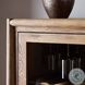 Glenview Weathered Oak 2 Glass Door Bar Cabinet