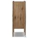 Glenview Weathered Oak 2 Glass Door Bar Cabinet