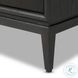 Rosenell Black Oak Veneer Closed 3 Drawer Nightstand