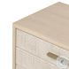 Rosenell Natural Oak Veneer Closed 3 Drawer Nightstand