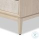Rosenell Natural Oak Veneer Closed 3 Drawer Nightstand